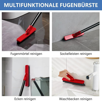 V-förmige Fugenbürste 132cm Lang Bodenschrubber mit Steifen Bürsten