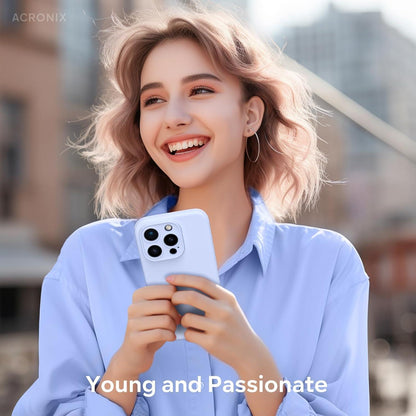 Hülle für iPhone 15 Pro Max 360° stoßfeste Handyhülle Baby Blau