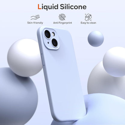 Schutzhülle für iPhone 15 - Stoßfeste Liquid Silicone Hülle mit