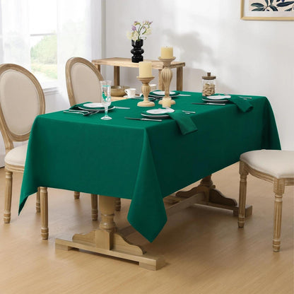 Weihnachts Tischdecke Rechteckig Grün – Wasserabweisend & Pflegeleicht