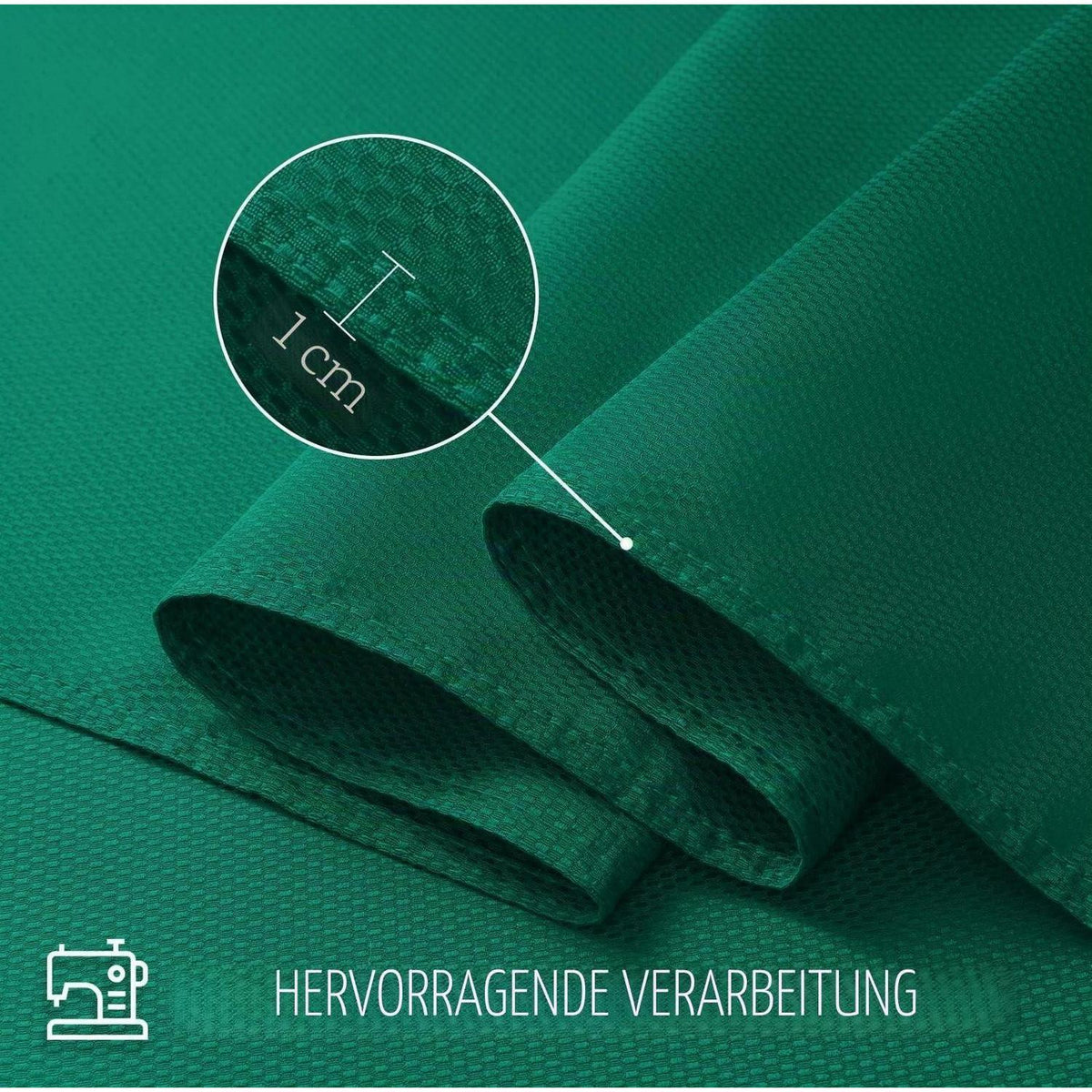 Weihnachts Tischdecke Rechteckig Grün – Wasserabweisend & Pflegeleicht
