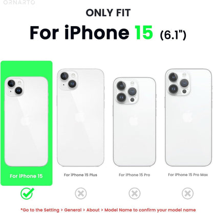 iPhone 15 Hülle mit Kameraschutz, 2 Schutzfolien, flüssigem