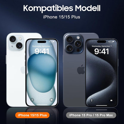 3er Set Kameraschutz iPhone 15/15 Plus - Ultra-Klar, Kratzfest, Stabil
