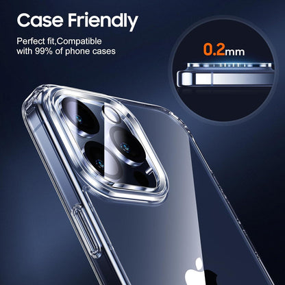 3er Set Kamera Schutz für iPhone 15 Pro/Pro Max, Kratzfest, 9H