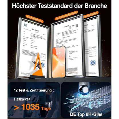 Panzerglas Schutzfolie für iPhone 14 & 15 Max/Plus 2er Pack