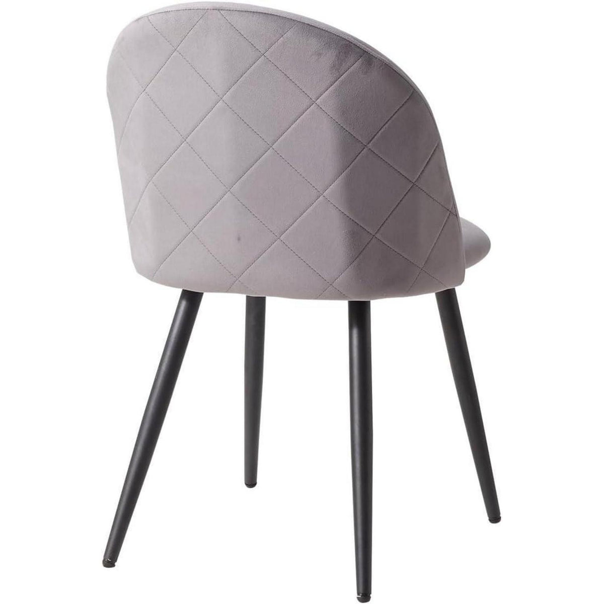Samt Esszimmerstuhl Set (2/4/6) Grau – Modern & Komfortabel
