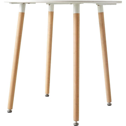 Moderner runder Esstisch weiß 80x80cm – Küchentisch für 2-4 Personen