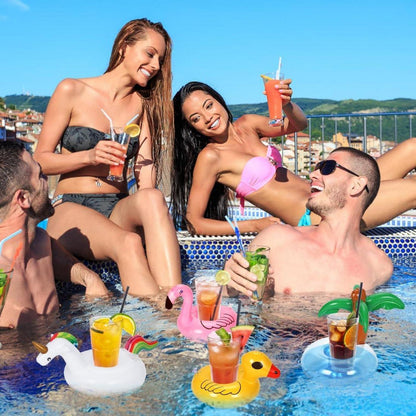 Aufblasbare Getränkehalter Pool Schwimmend Sommer Party 6 Stück