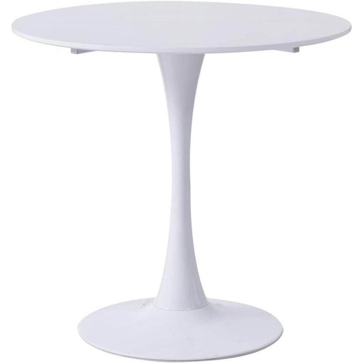 Moderner runder Esstisch weiß 80x75cm – Küchentisch