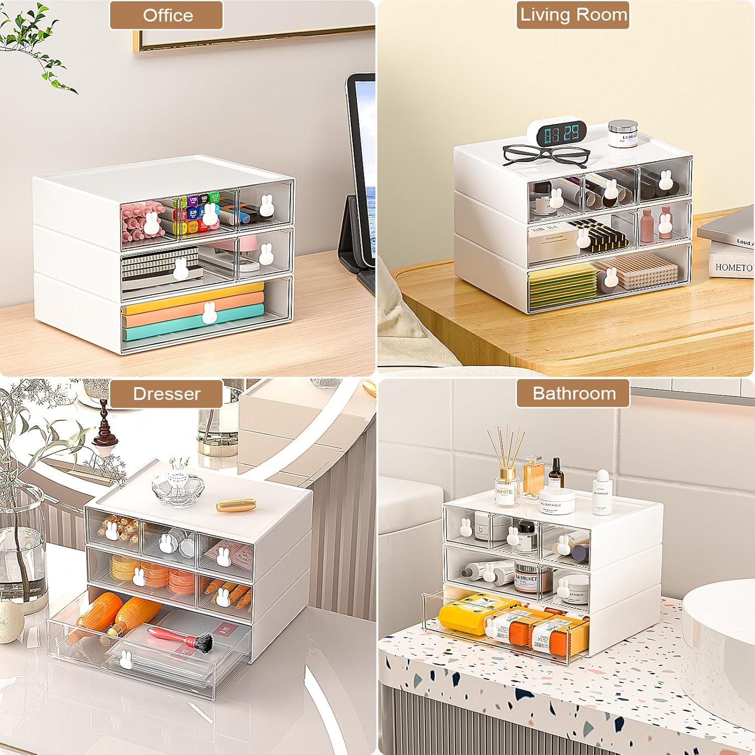 Schubladenbox Schreibtisch Organizer Stapelbare Makeup Schmuck