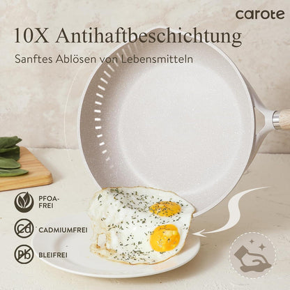 Antihaft Pfannenset 6-Teilig mit Topf und Deckel