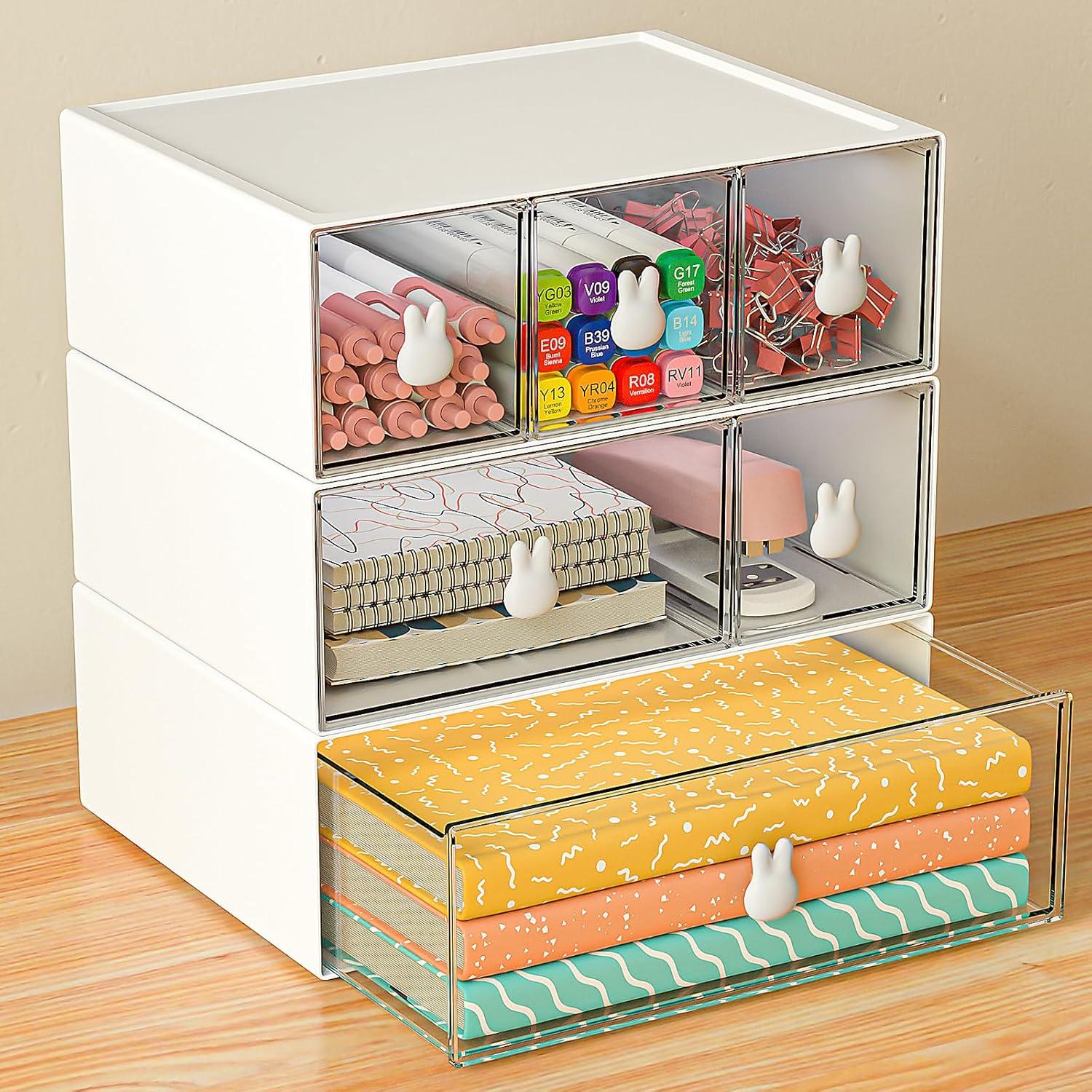 3er Set Schubladenbox Organizer Make-up Schmuck Büro