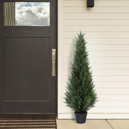 Künstlicher Zedernbaum 125 cm im Topf (2 Stück) Einzelfarbe