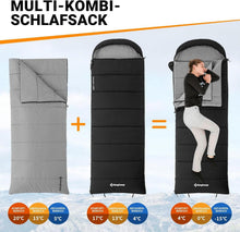 KingCamp 3-in-1 Flanellschlafsack XXL für