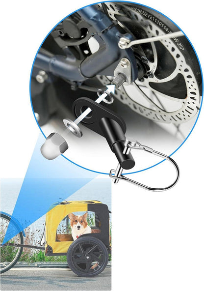 Fahrradanhänger Kupplung Hundeanhänger Anhängerkupplung Adapter