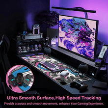 Abetcabe Gaming Mauspad XXL 900x400mm Rosa-Blau