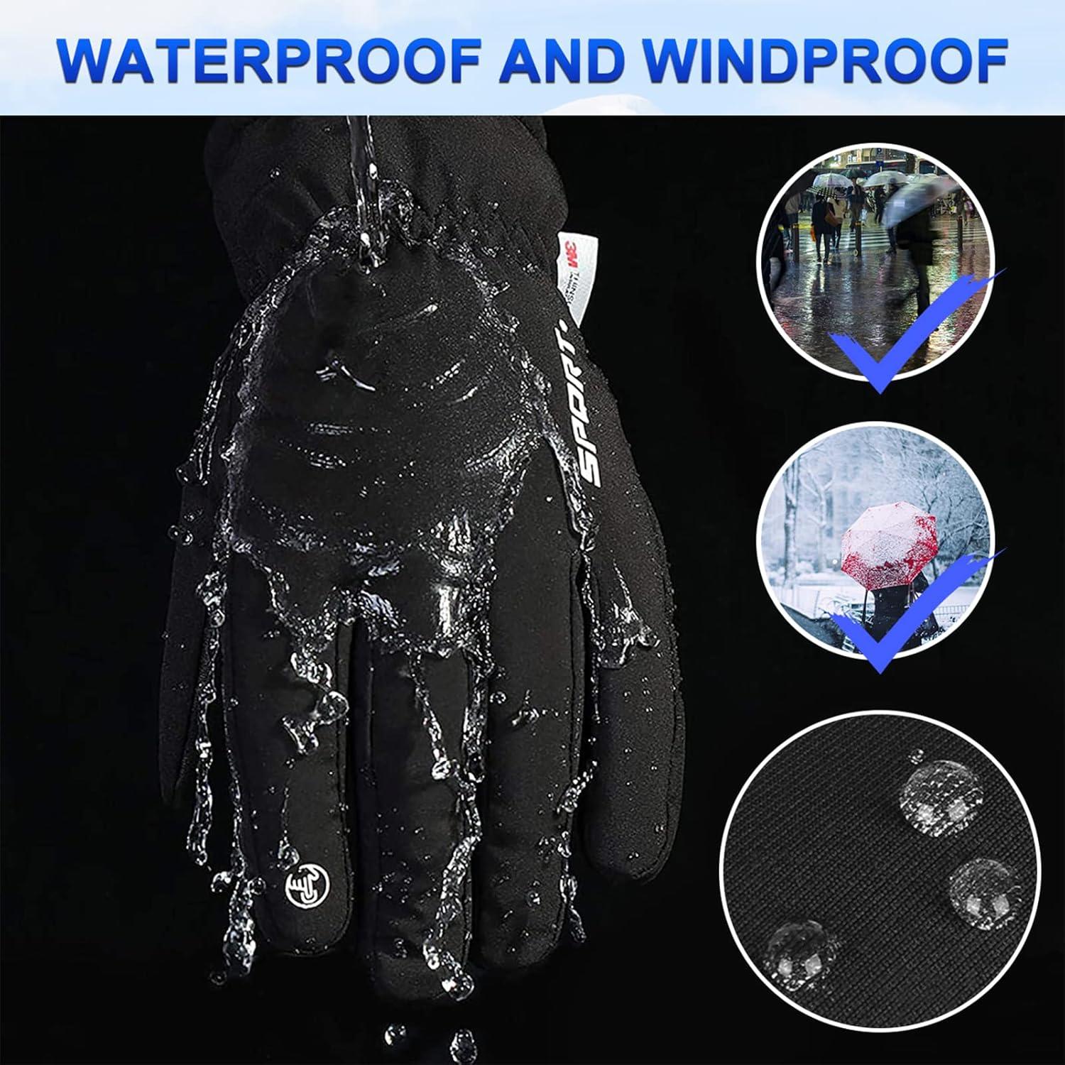 Winterhandschuhe wasserdicht Touchscreen skihandschuhe Herren Damen