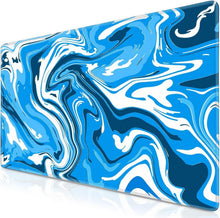 XXL Gaming Mousepad 900 x 400mm Fluid Art groß Vernähte Kanten