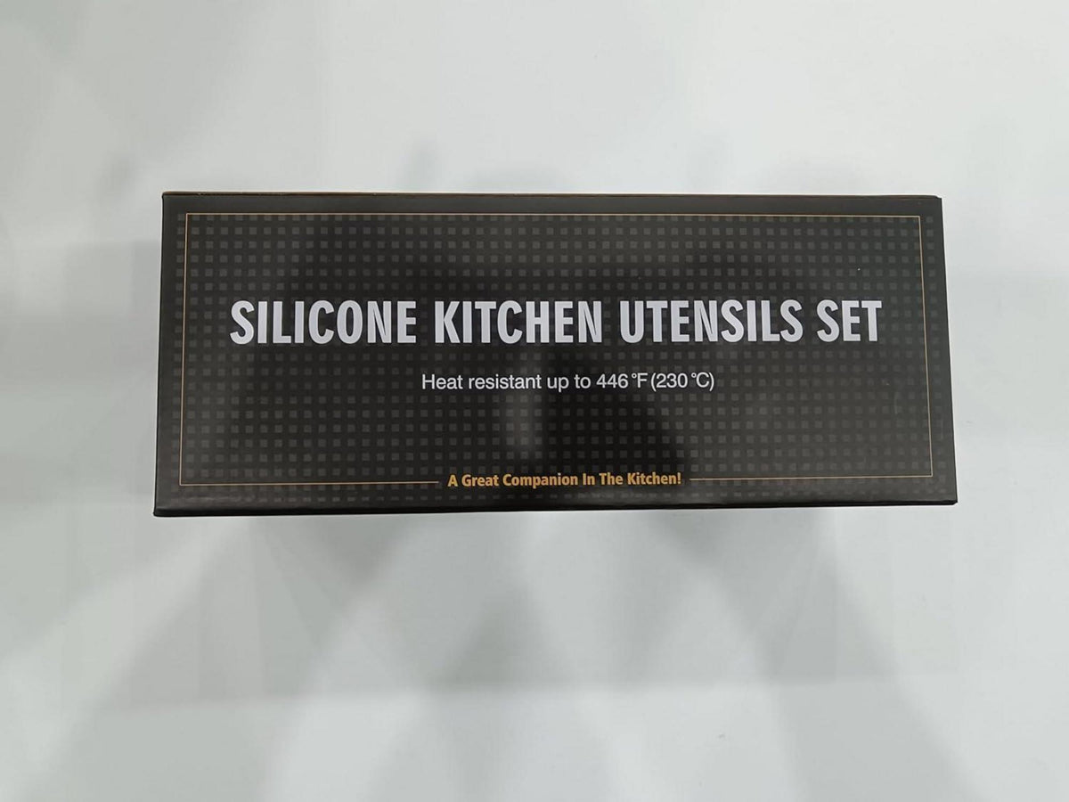 Silikon Küchenhelfer Set 25-teilig Antihaft Spülmaschinenfest mit Utensilienhalter