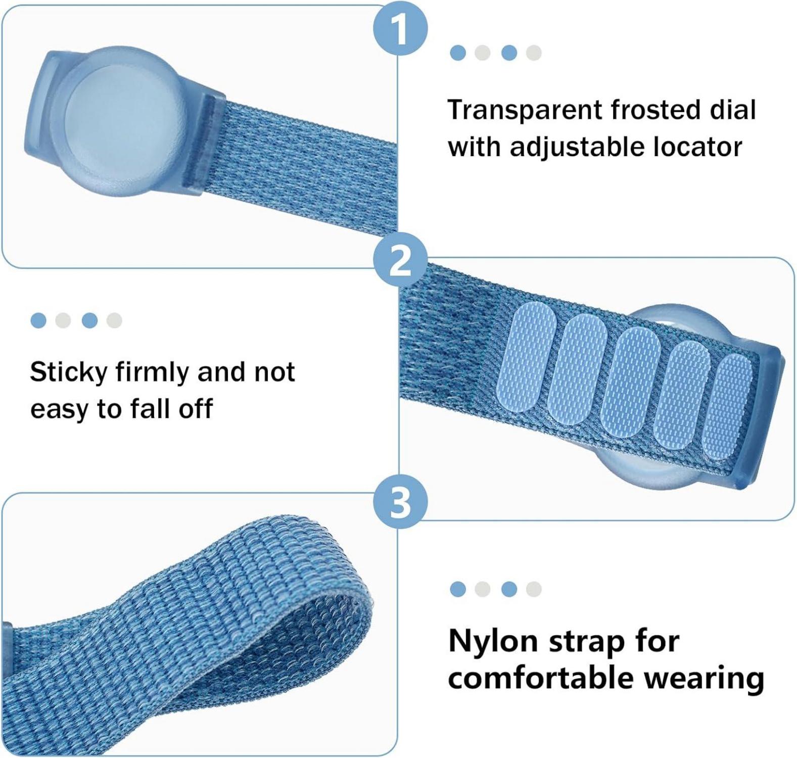 Nylon Armband für Airtag Kinder Silikon GPS-Tracker-Uhrenarmband