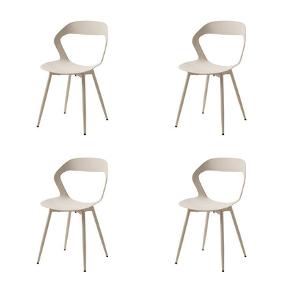 Moderner Esszimmerstuhl Set (4x) – Beige, Skandinavisch & Ergonomisch