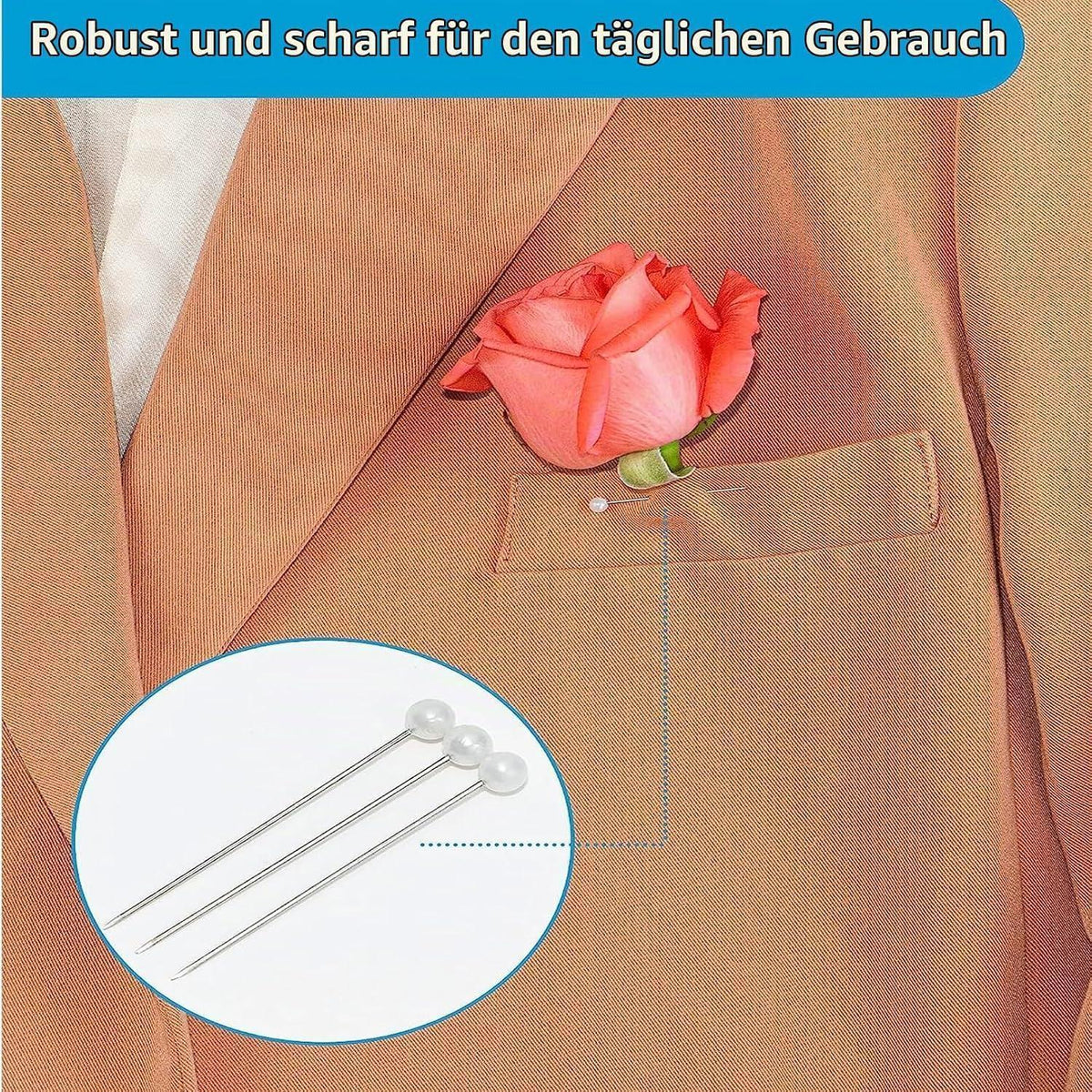 100 Edelstahl Nähnadeln – Robust & Vielseitig für Nähen