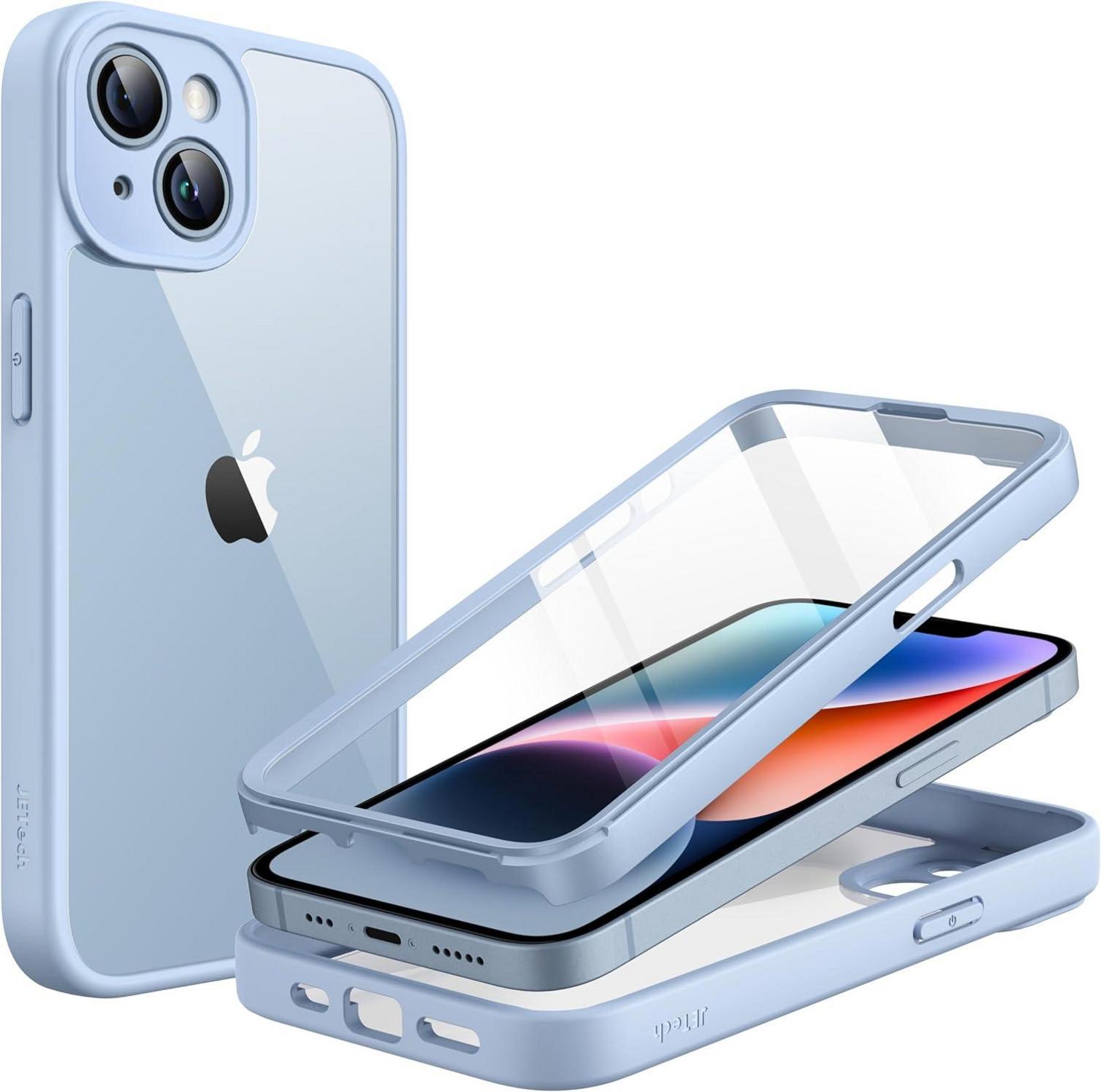 Schutzhülle für iPhone 14 6,1 Zoll mit 360 Grad Schutzfolie