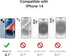 iPhone 14 Hülle 6,1 Zoll mit Schutzfolie transparent
