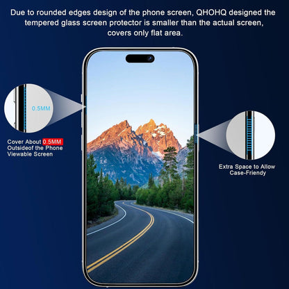 Panzer Schutz Glas für iPhone 15 Pro 6,1 Zoll mit Kameraschutz