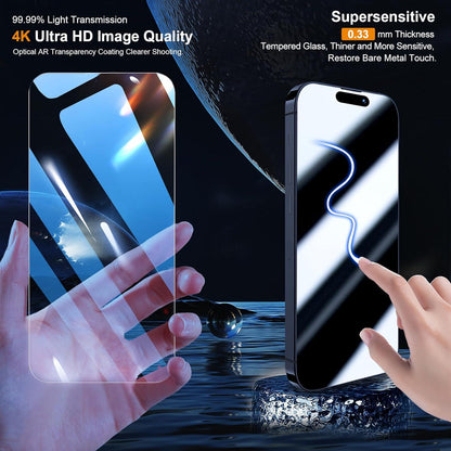 iPhone 15 Pro Max Panzerglas 3 Stück Kameraschutz SET