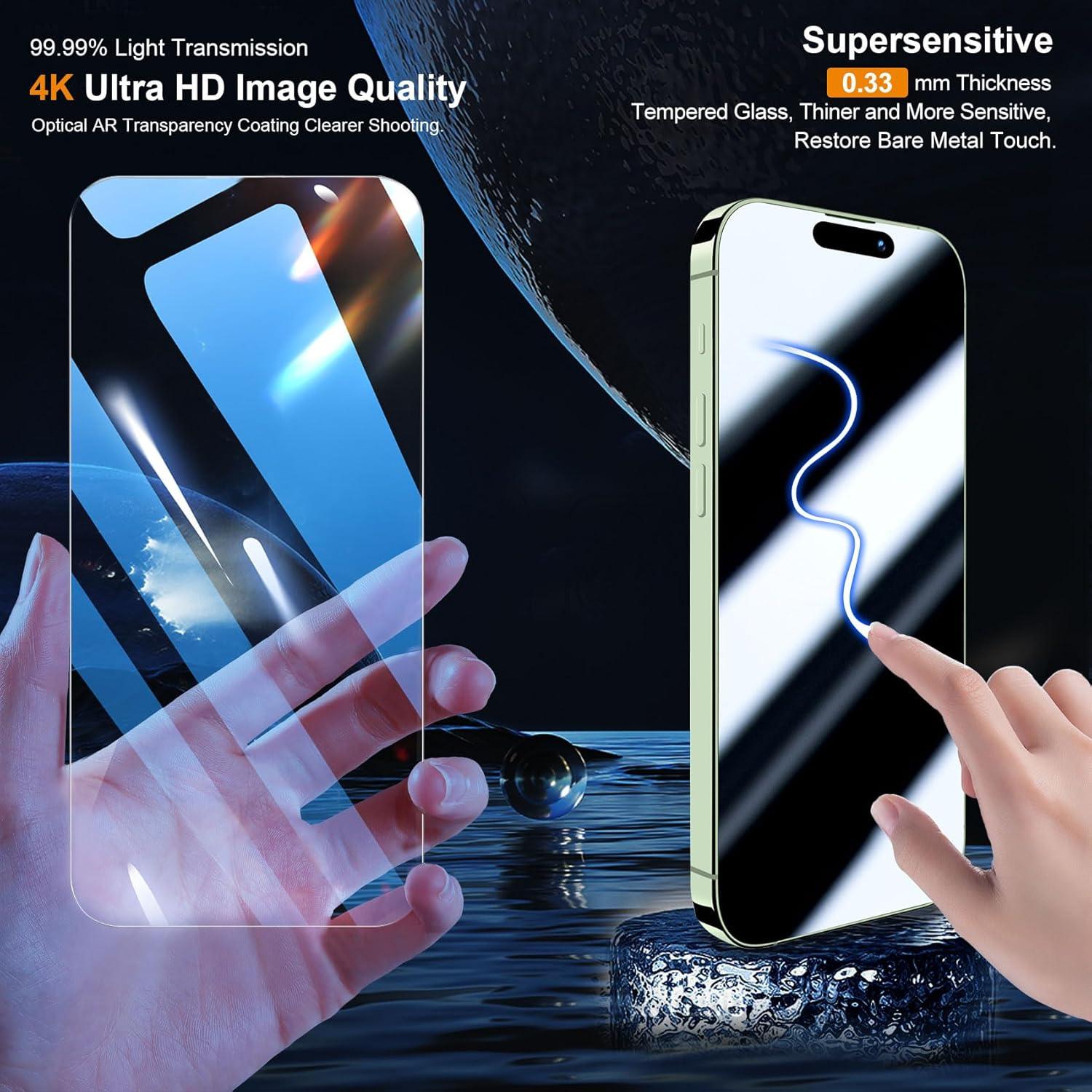 Panzer Schutz Glas iPhone 15 Plus 6,7 Zoll 3