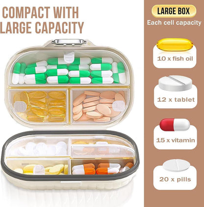 Ptyism Pillen Organizer Box Tablettenbox Reise Wasserdicht