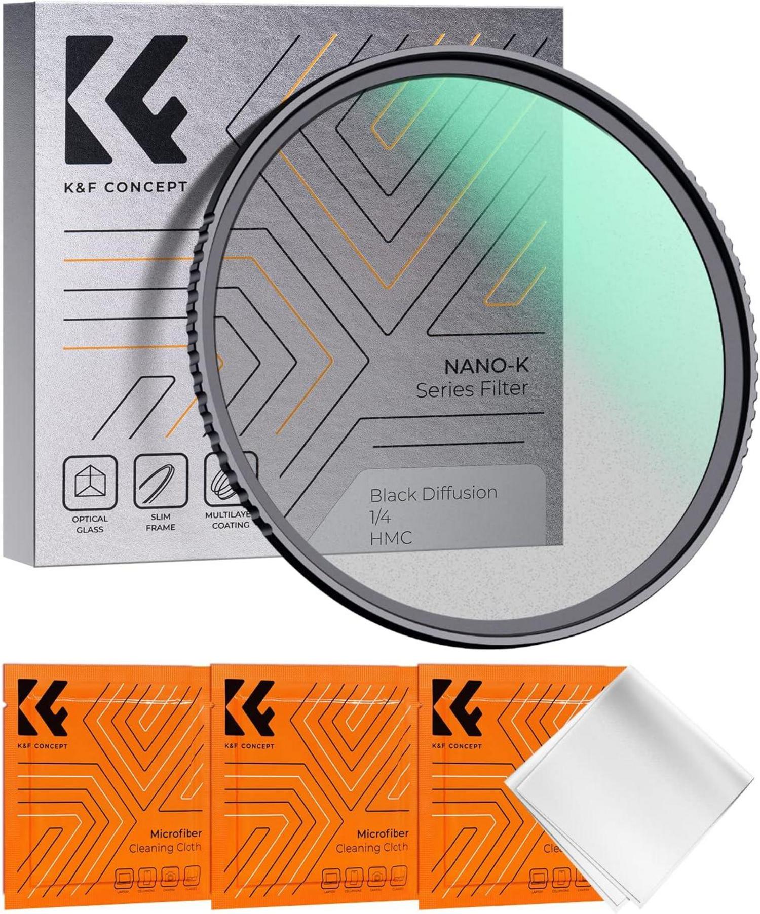 K&F Concept Filter Set 40,5mm Black Mist Promist 1/4 Diffusion Fil7796