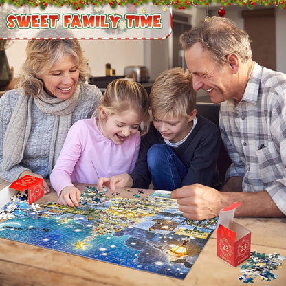 Tosekry Adventskalender 2026 Puzzle Weihnachtspuzzle 1008