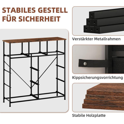 Kommode mit 9 Stoffschubladen – Schlafzimmer Organizer