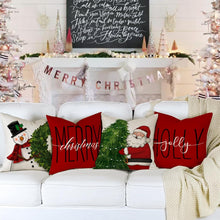 YCOLL Kissenbezug Weihnachten Dekokissen Set Leinen 45x45 cm