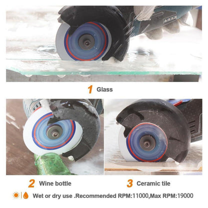 Diamanttrennscheibe 125mm für Glas & Porzellan, 10 Stück