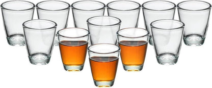 Set mit 12 Shotgläsern 3CL/30ML, Dicke Basis, für Parties und
