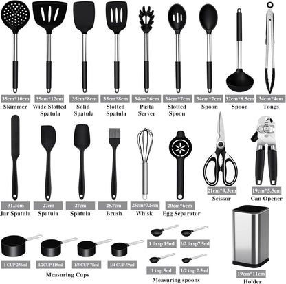 Silikon Küchenhelfer Set 26-teilig Hitzebeständig