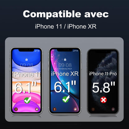 Panzer Schutz Glas iPhone 11 XR Displayschutz 3er Pack 9H