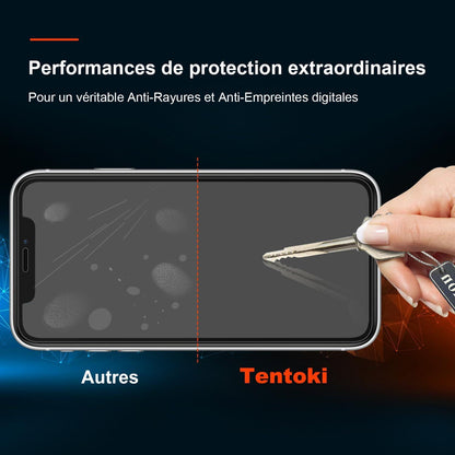 3x Panzer Schutzfolie für iPhone 11 XR, 9H Härte, Ultra Transparent