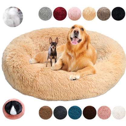 Rundes Hundebett Flauschig Donut – Bequemes Hundesofa 2XL