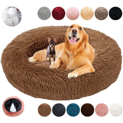 Rundes Hundebett Flauschig Donut – Bequemes Hundesofa 2XL