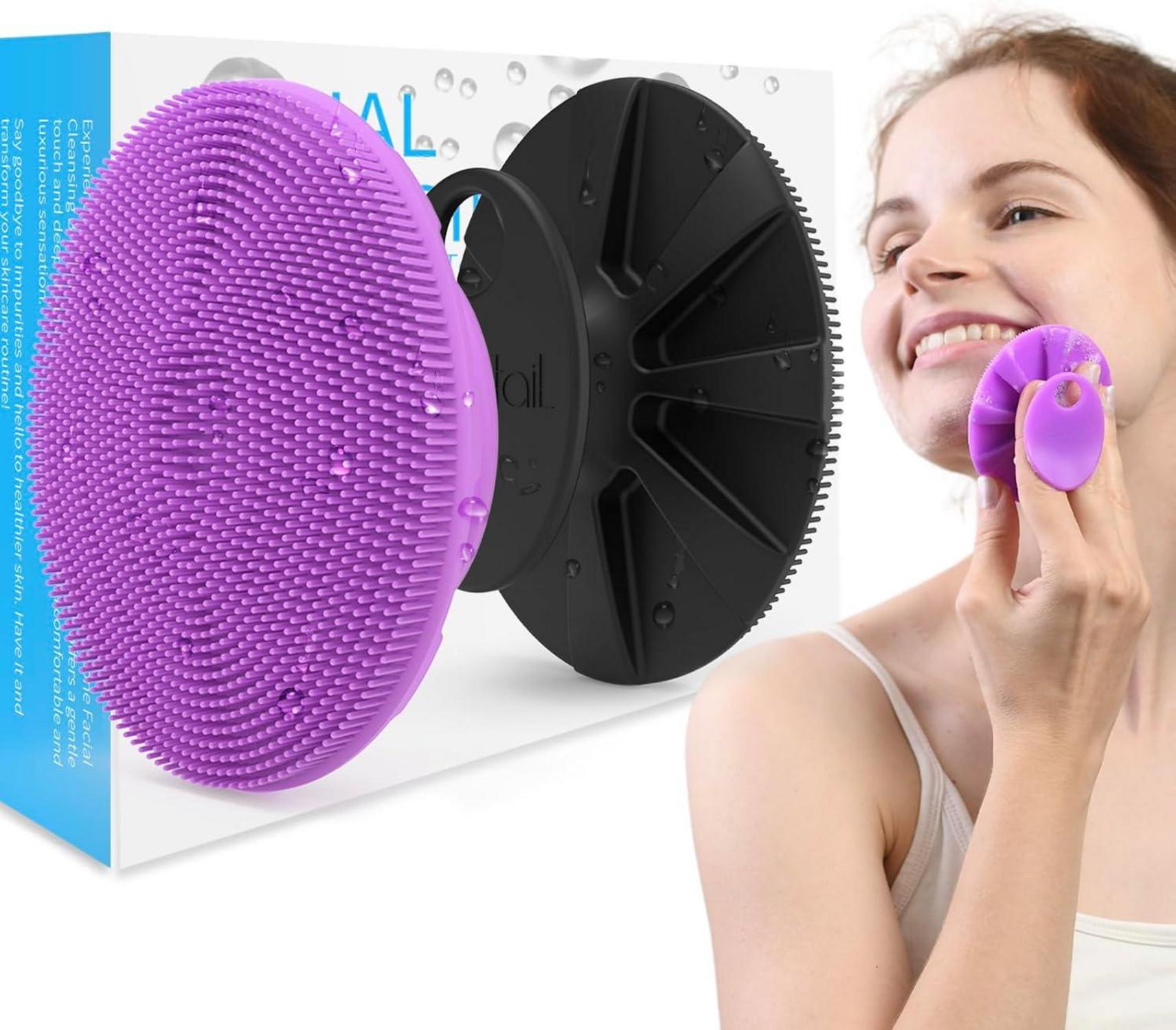 Silikon Gesichtsschrubber Gesichtsreinigungsbürste 2 Stücke