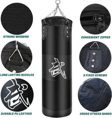 Boxsack Set Heavy Duty Punchingsäcke für Erwachsene & Kinder