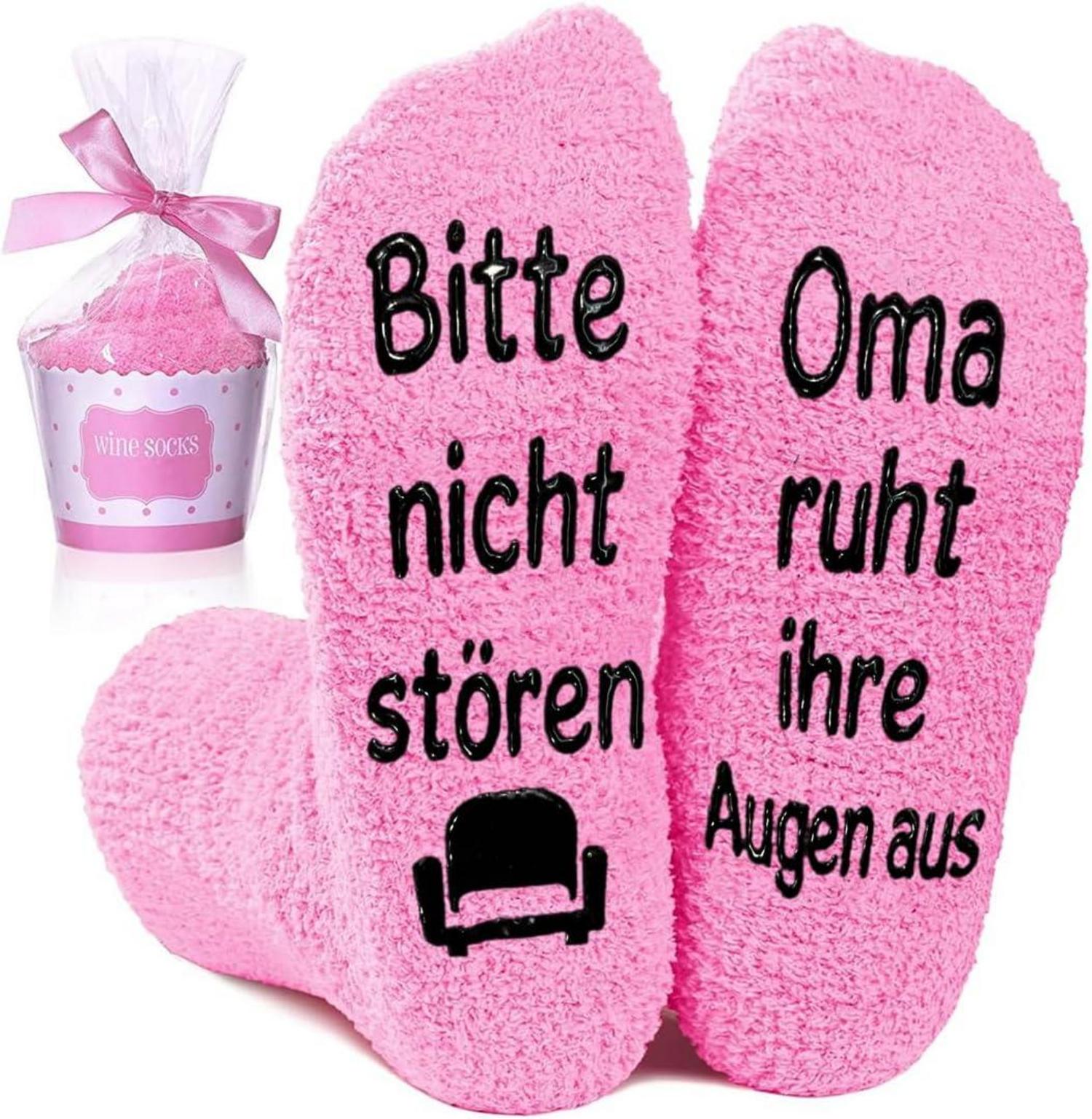 Lustige Oma Geschenk Socken Spruch Bitte nicht stören aus