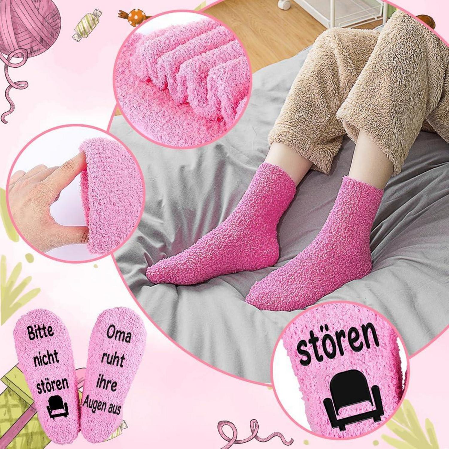 Oma Geschenk Socken mit Spruch Bitte nicht stören lustige Weihnachtsgeschenke