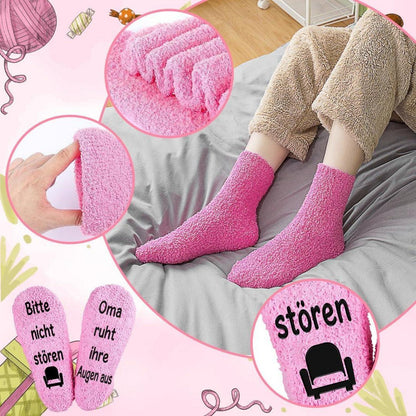 Oma Geschenk Socken mit Spruch Bitte nicht stören lustige Weihnachtsgeschenke