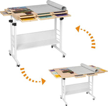 Puzzletisch mit klappbarer Tischplatte, Höhenverstellung & 8