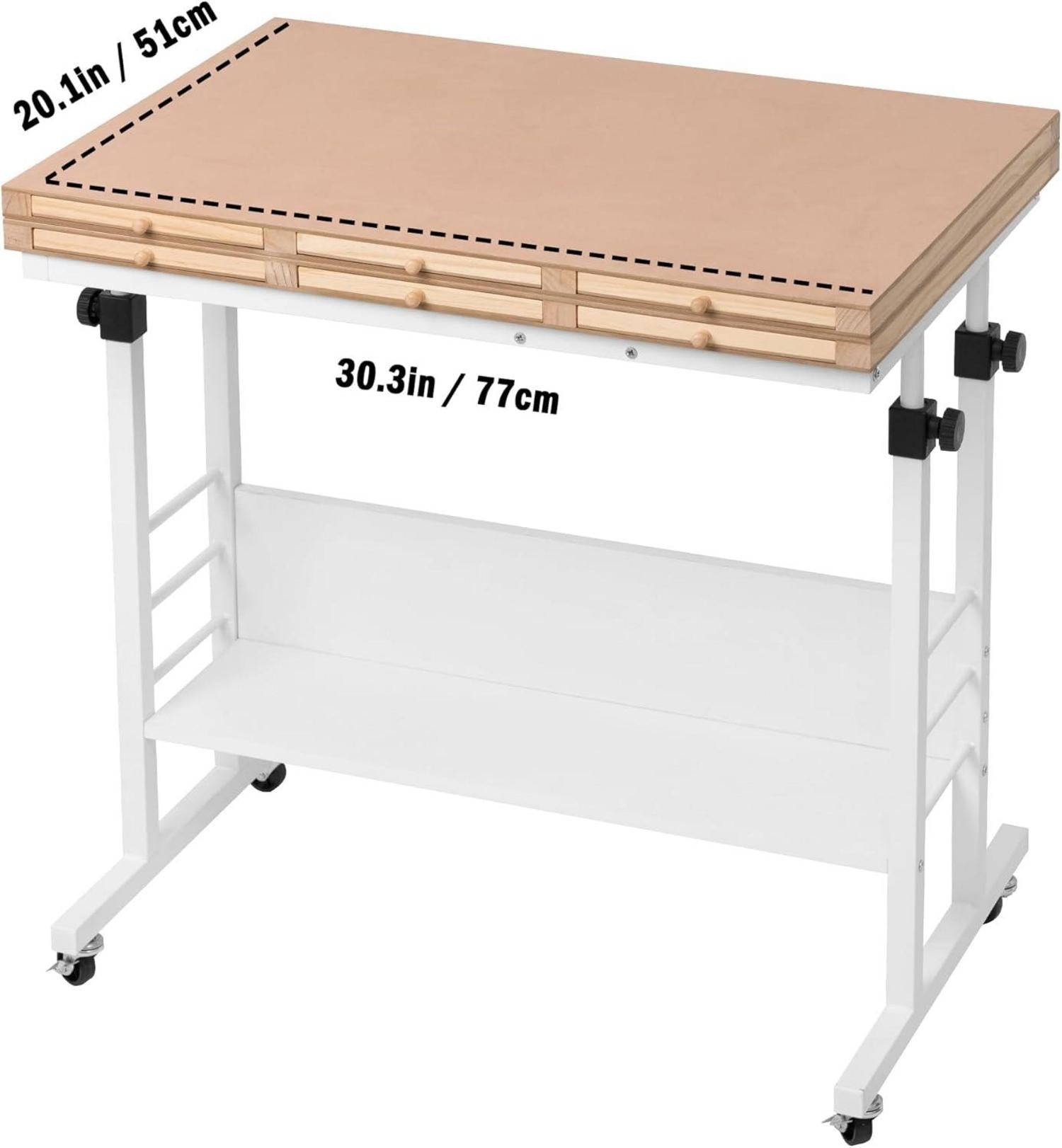 Puzzletisch klappbar Höhenverstellbar 2000 Teile 8 Schubladen 4 Räder